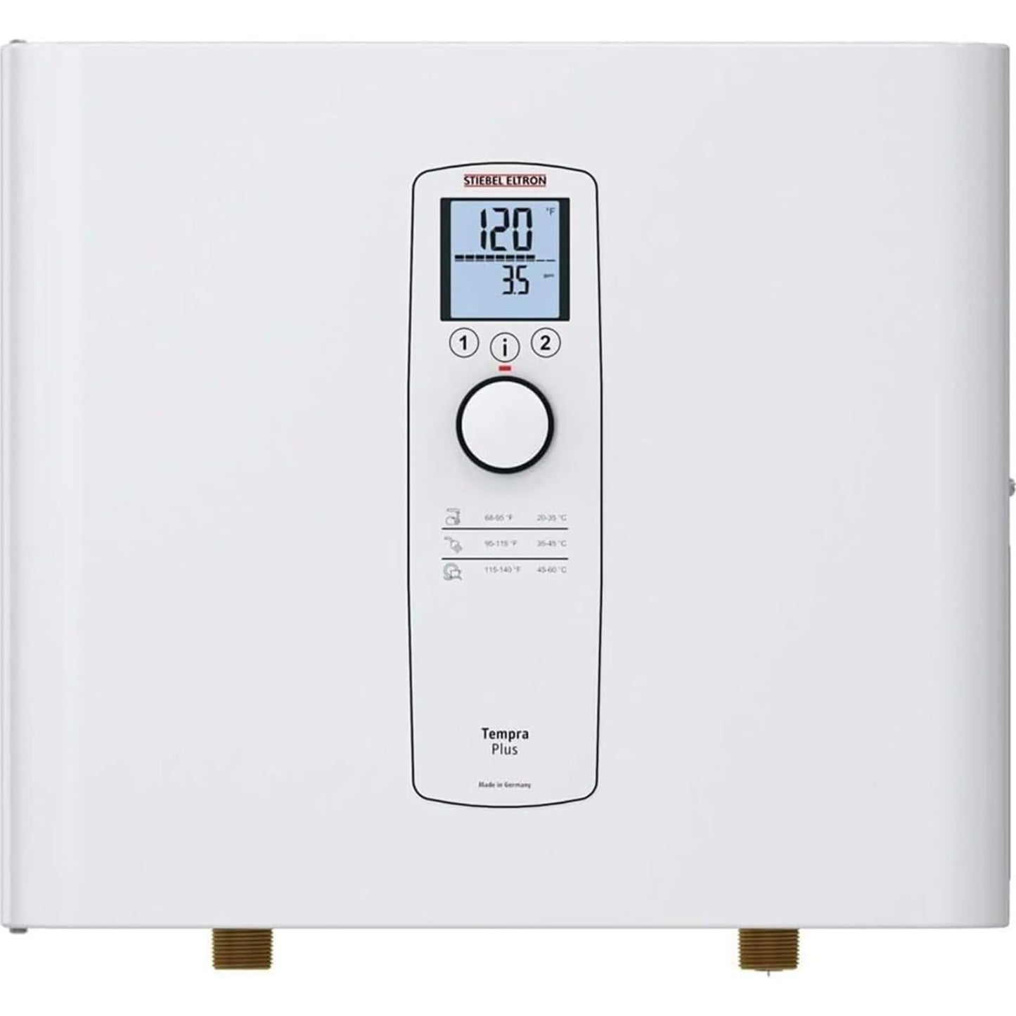 Stiebel Eltron Tankless Water Heater – Tempra 12 Plus – Electric, 12kW, On Demand Hot Water, Eco, White, Made in Germany