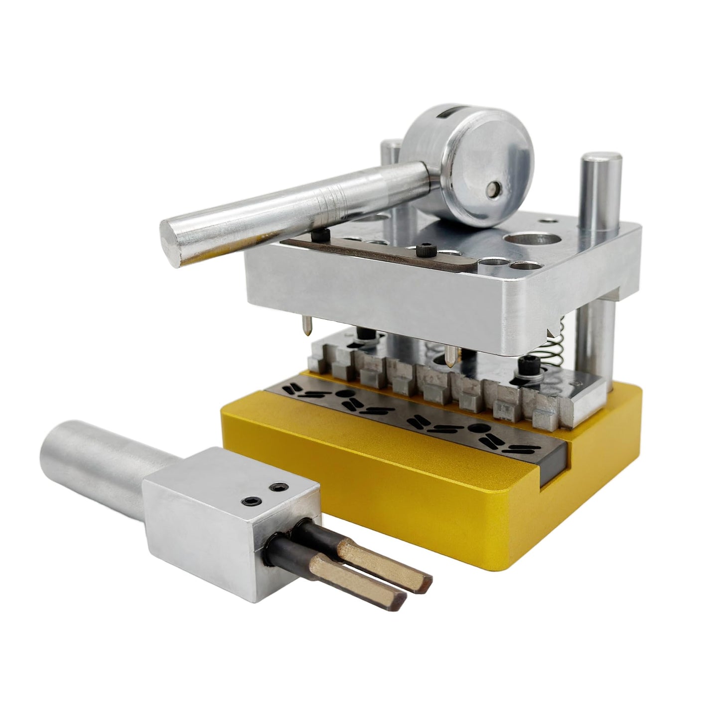 Mini 4" Conveyor Belt Staple Fastener Installation Tool Mechanical Splice Lacing Machine Fastener Lacer for Butterfly Steel Buckle Staple Fasteners, Easy Installation