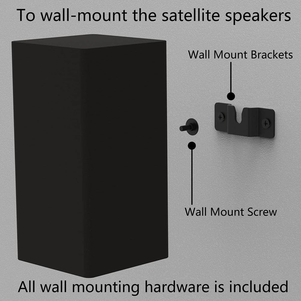 ZYAMY 2-Pack Soundbar Mounting Brackets for TV Installation
