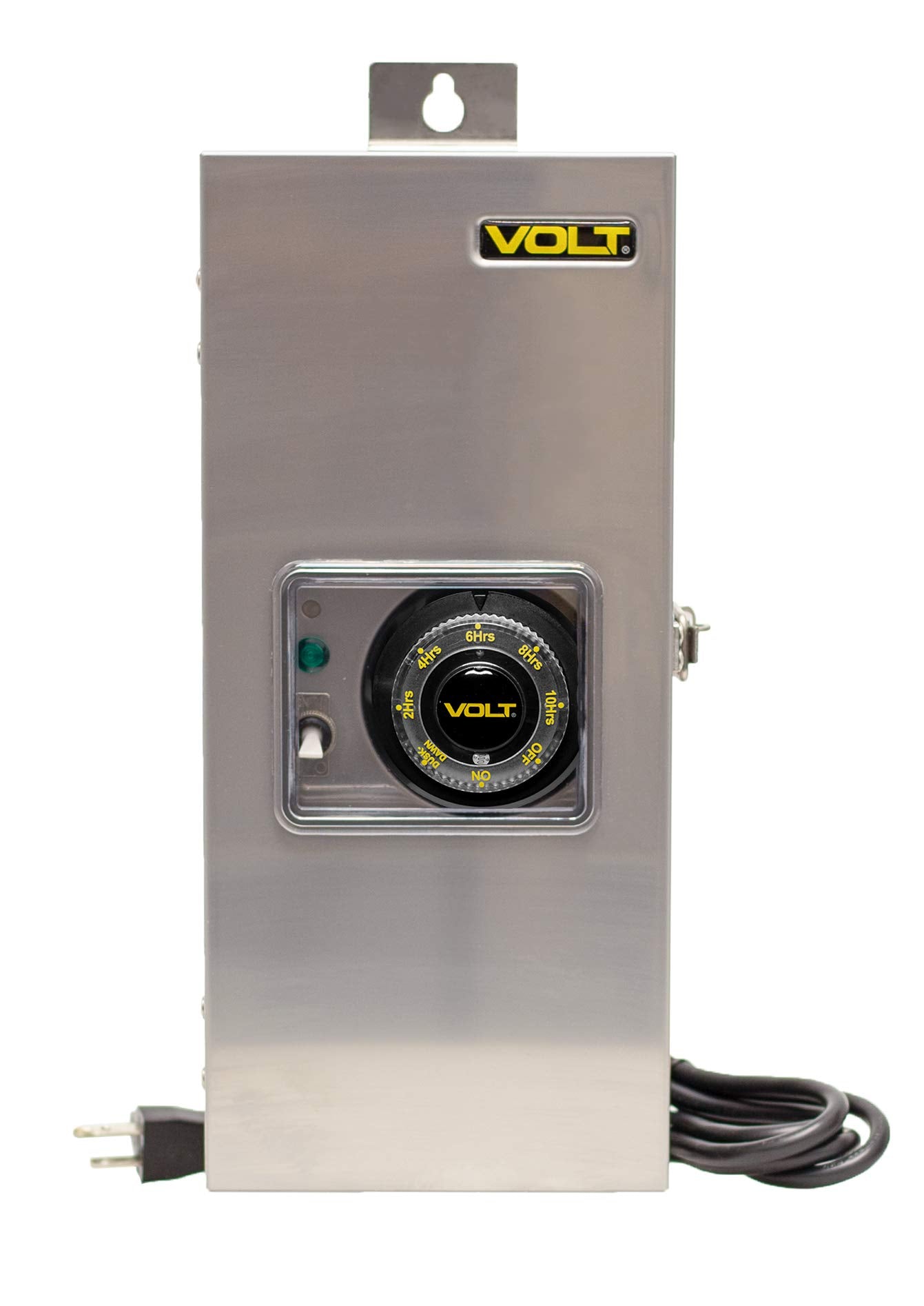 VOLT 150W Slim Line Low Voltage Transformer (12V/15V) with Timer/Photocell for LED Landscape Lighting