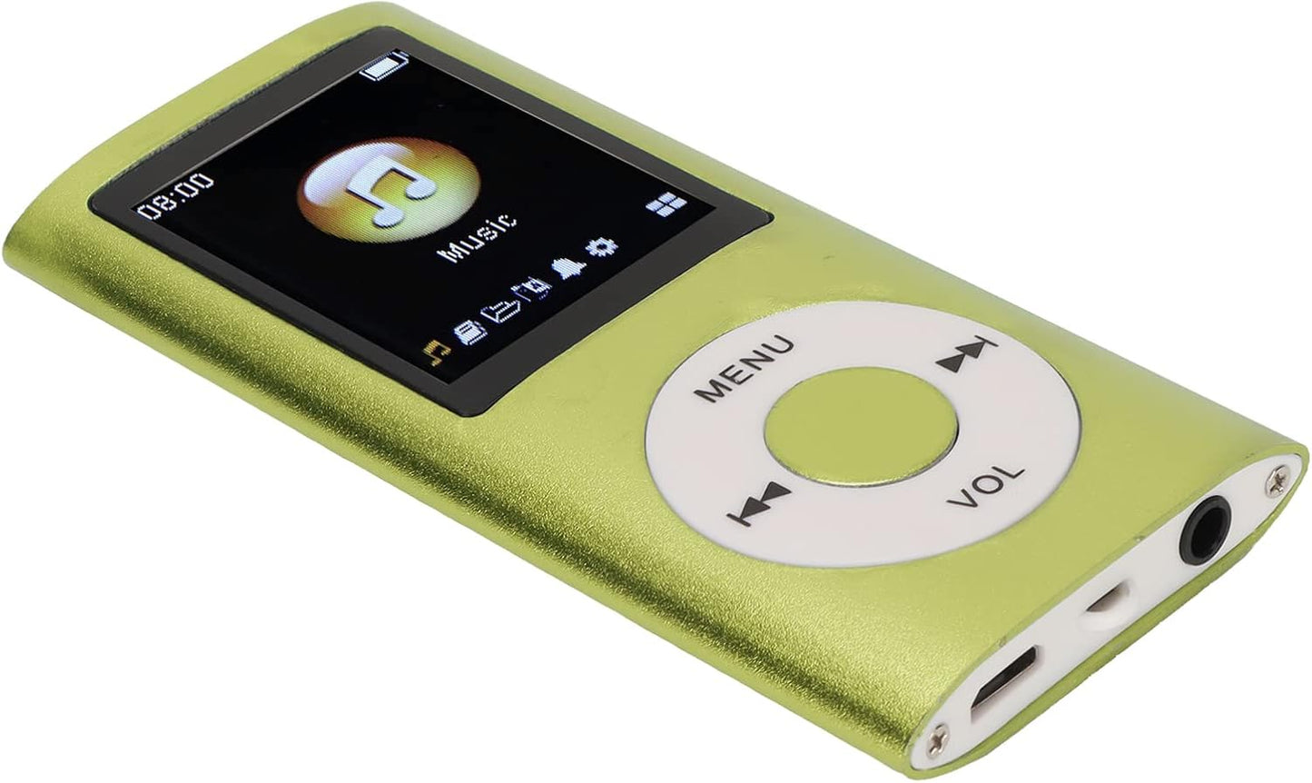 VELATEMOR MP3 8H MP3 1.8 Inch MP3 Portable Music Player, Playtime Mini Player, Lossless Sound Slim LCD Screen Portable