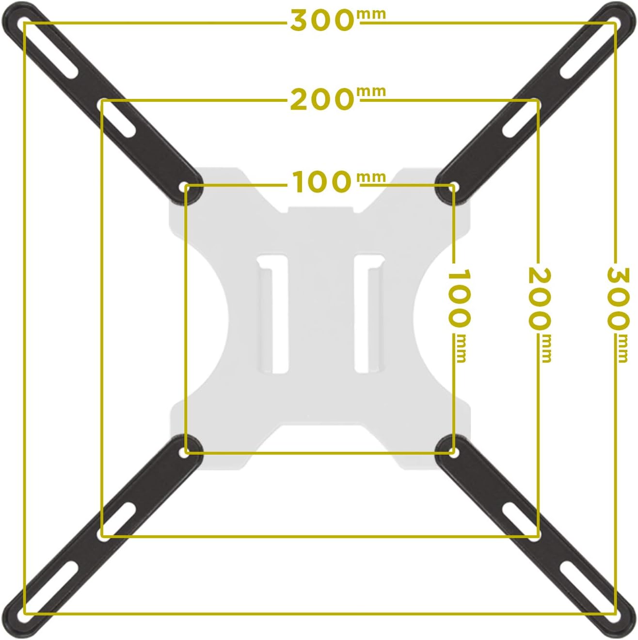 Mount-It! 200x200 mm 400x200 400x400 mm 32 Inch 55 Inch VESA Mount Adapter Kit | TV Wall Mount Bracket Adapter Converts