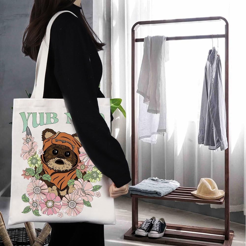 TGBJE Movie Merchandise Raccoon Quote Tote Bag Ranger Inspired Gift Cartoon Character Handle Bag