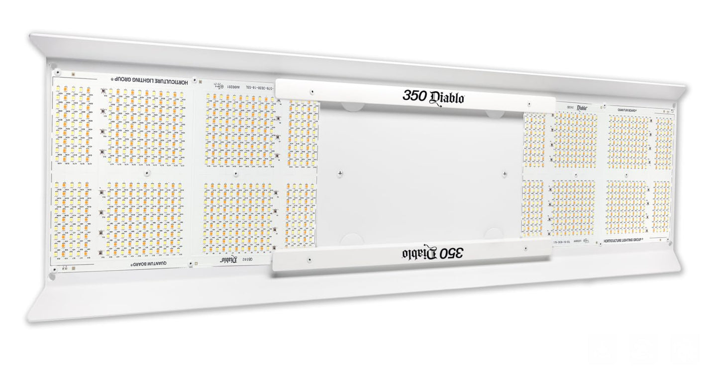 Horticulture Lighting Group HLG 350 Diablo 350W 120V LED Quantum Board Grow Light with Samsung LM301H LM351H Deep Red, Growing Lights for Indoor Plants, Full Spectrum, Dimmable, ETL/UL Certified