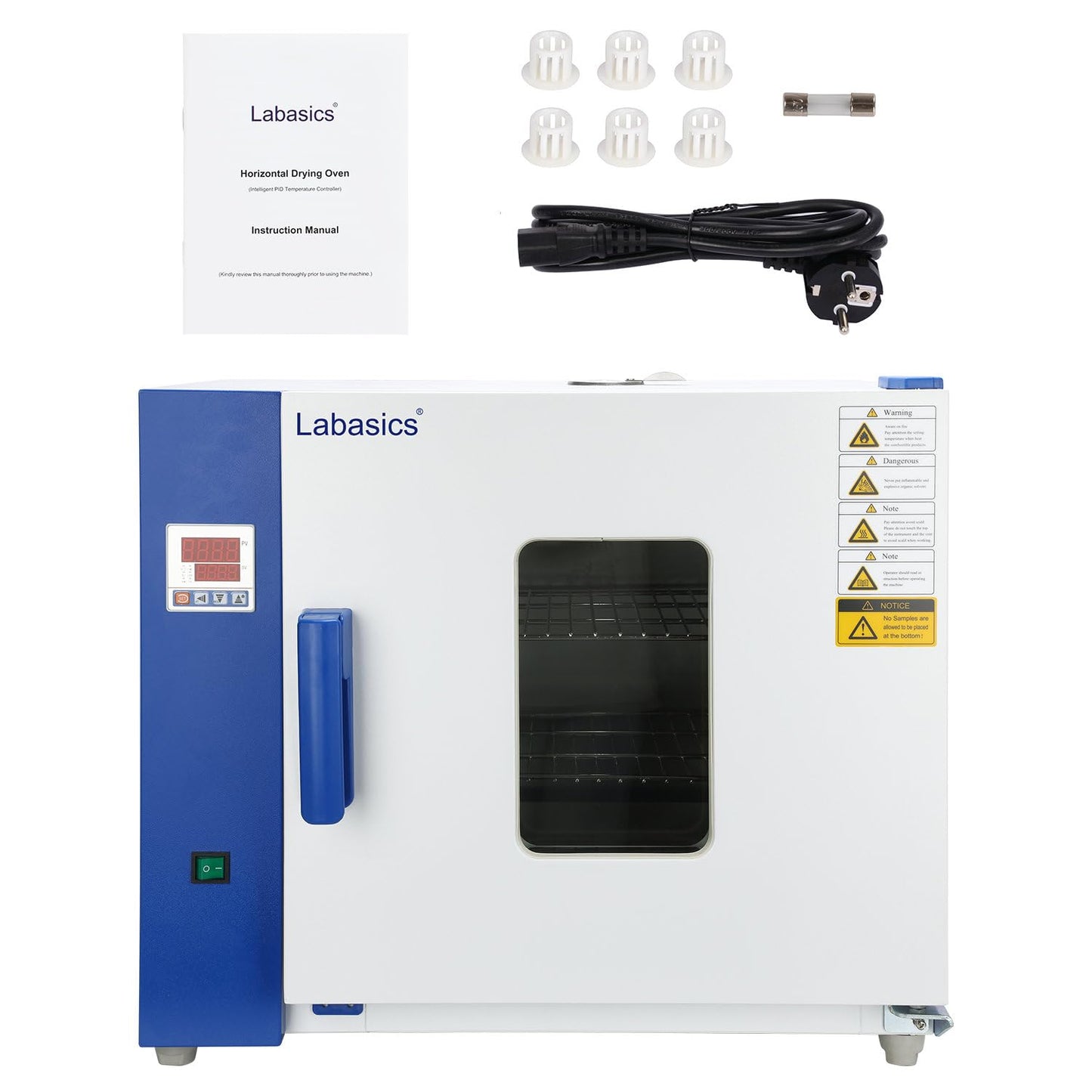 Labasics Forced Air Convection Oven, RT+10-250°C, Digital Control with Timer, for Laboratory Drying, 110 V, 43L