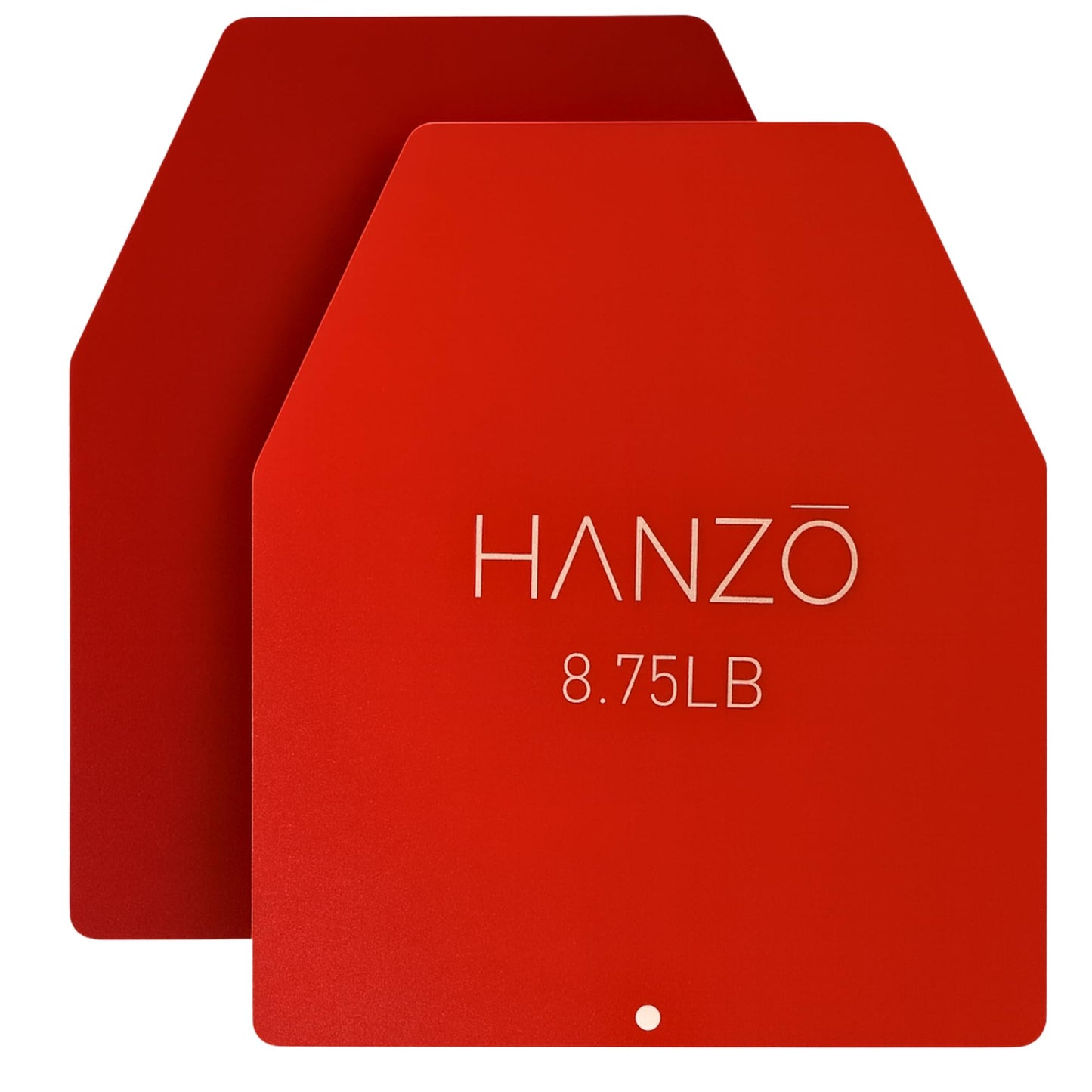 HANZO Weighted Vest Plates – 17.5 lbs, 29 lbs, or 39.5 lbs Pair – Powder-Coated Steel Plates for Weighted Vests – Durable Resistance Weights for Rucking, Strength Training, and Fitness Workouts