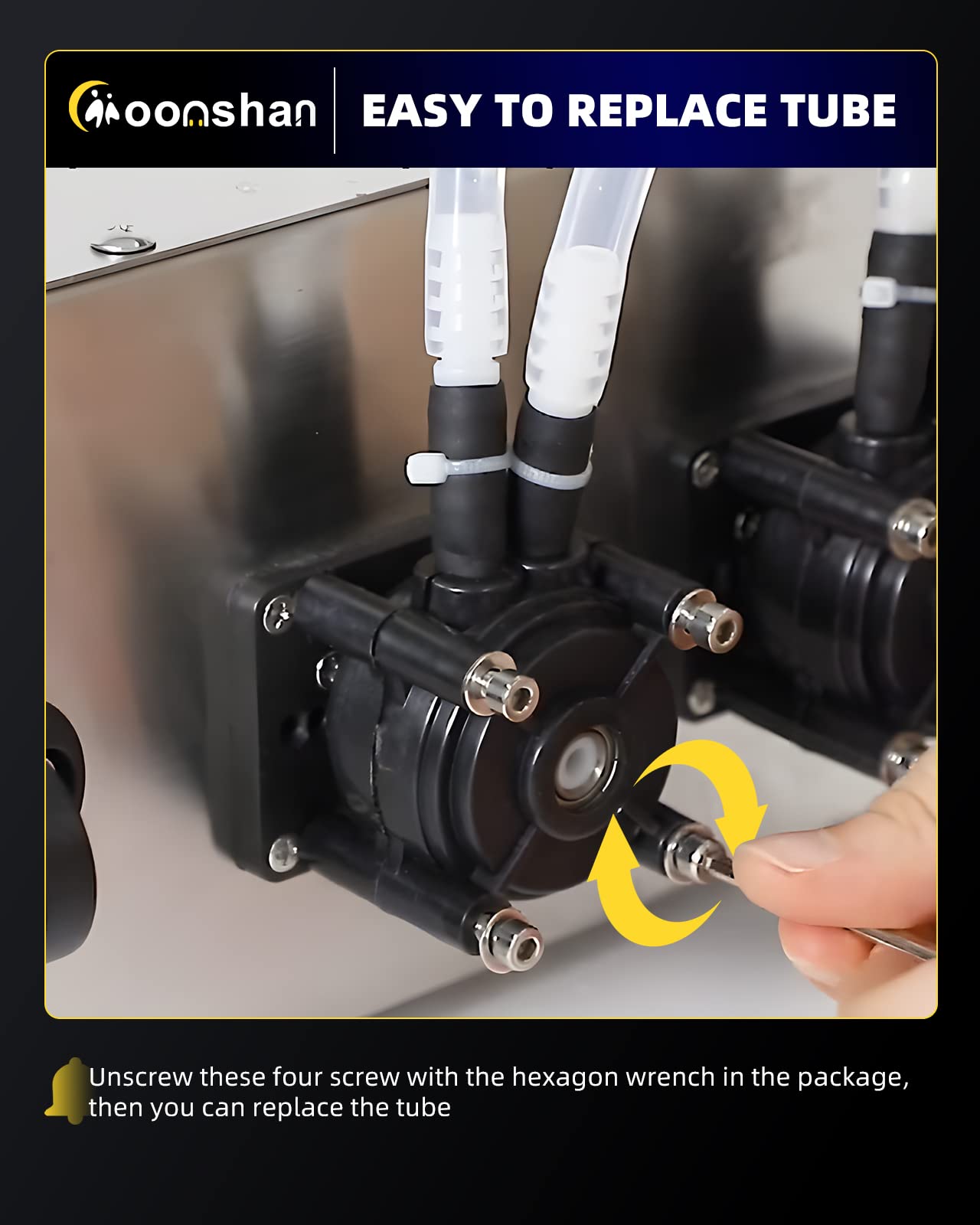 Double Head Peristaltic Pump Filling Machine + Replaceable Tubes