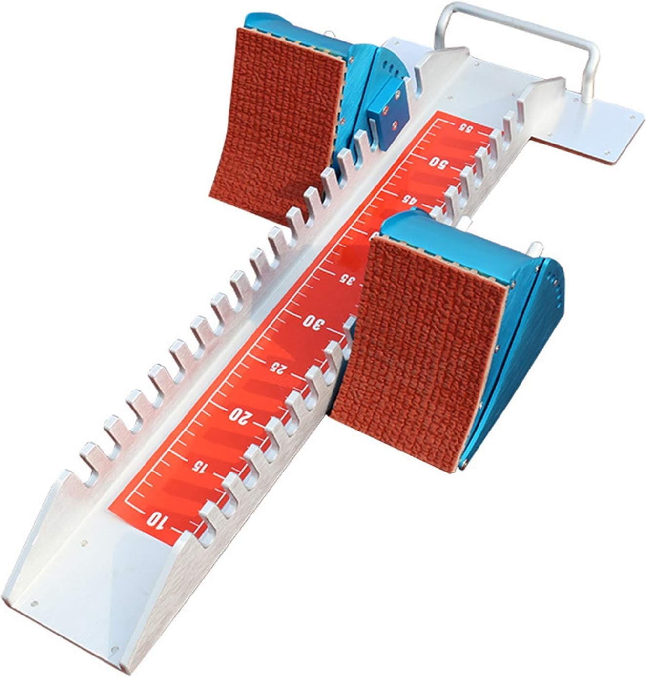 25" Starting Blocks Track and Field Heavy Duty Without the Heavy Start Sprint Pedal 6 Angles adjustablesuitable for Track and Field Sports Aluminum Alloy Starting Blocks