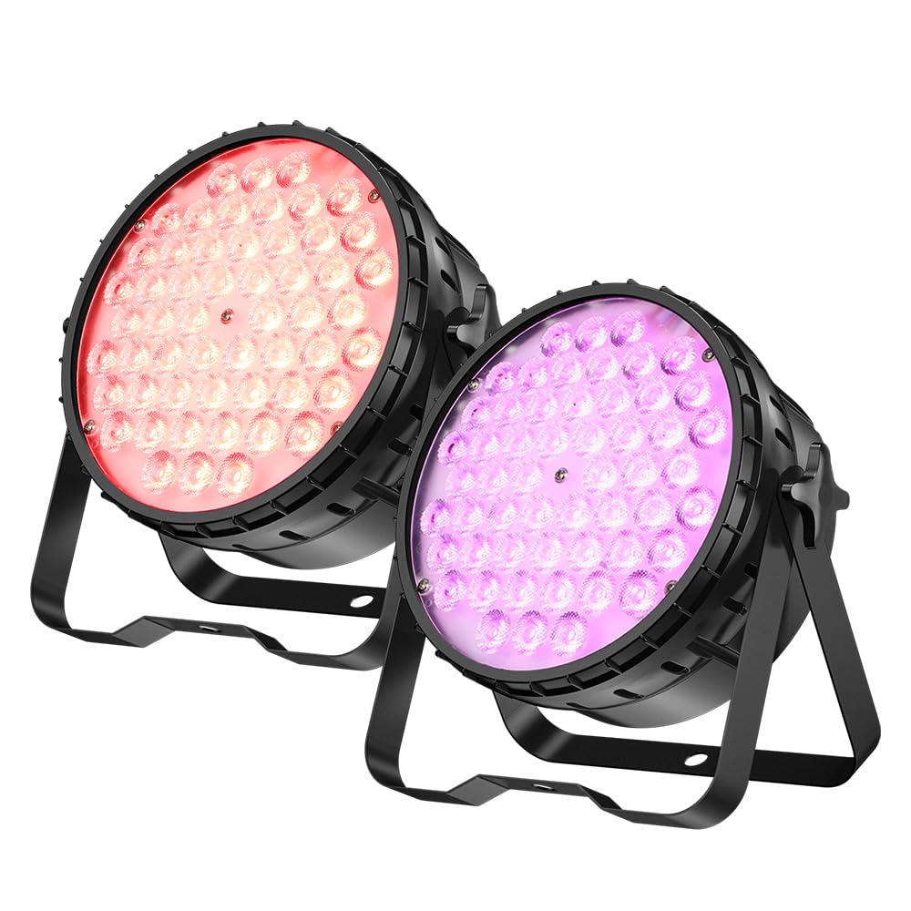 Betopper 54 * 4W High CRI Par Light, CRI/RA>90 RGBW 4 in 1 Ultra-Bright LED Stage Lights,Up to 5500Lm Party Light, Party Disco DJ Lights for Photography Video Wedding Show, 2 Packs