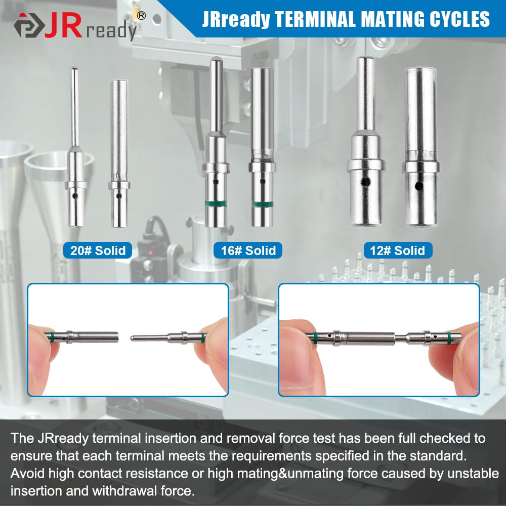 JRready Deutsch Connector 2 Pin Connector Kits with Size 16 Solid Contacts(14-20AWG), ST6328-2 DT Series Waterproof Connector 2 Pin 5 Sets and Deutsch Pin Removal Tool DRK-RT1B with Mounting Clips