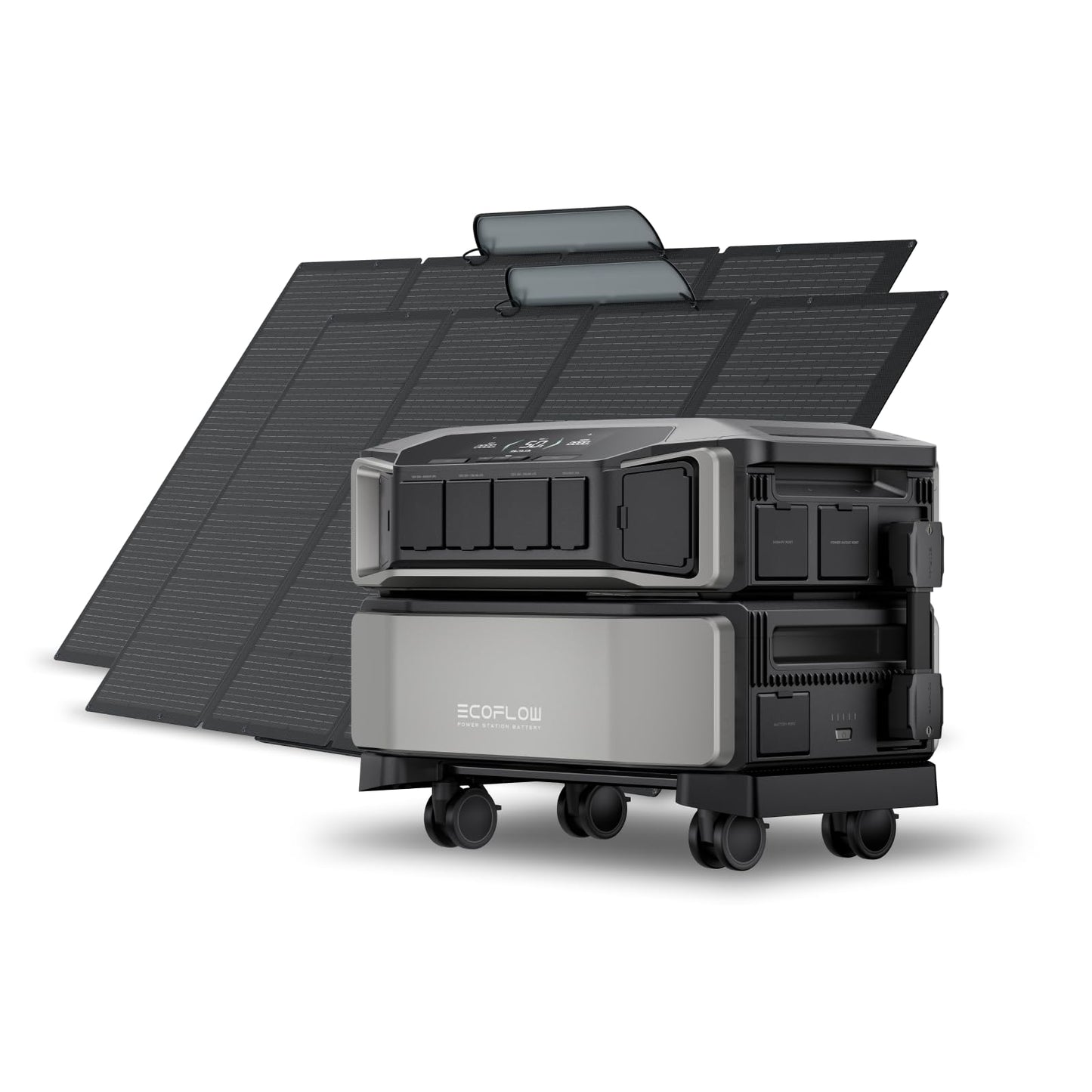 EF ECOFLOW Power Station 6144Wh DELTA Pro Ultra with 2x400W Portable Panel, 120/240V 7200W AC Output, Portable Generator for Home Backup Outdoors Camping RV Emergency