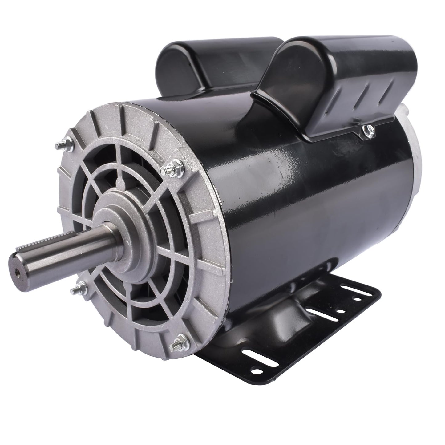 5HP Air Compressor Electric Motor, 230V 22 Amps Electric Motor, 3450RPM 56HZ Frame, 7/8" Keyed Shaft, CCW Rotation 2.25" Shaft Length for Air Compressors Vahaha