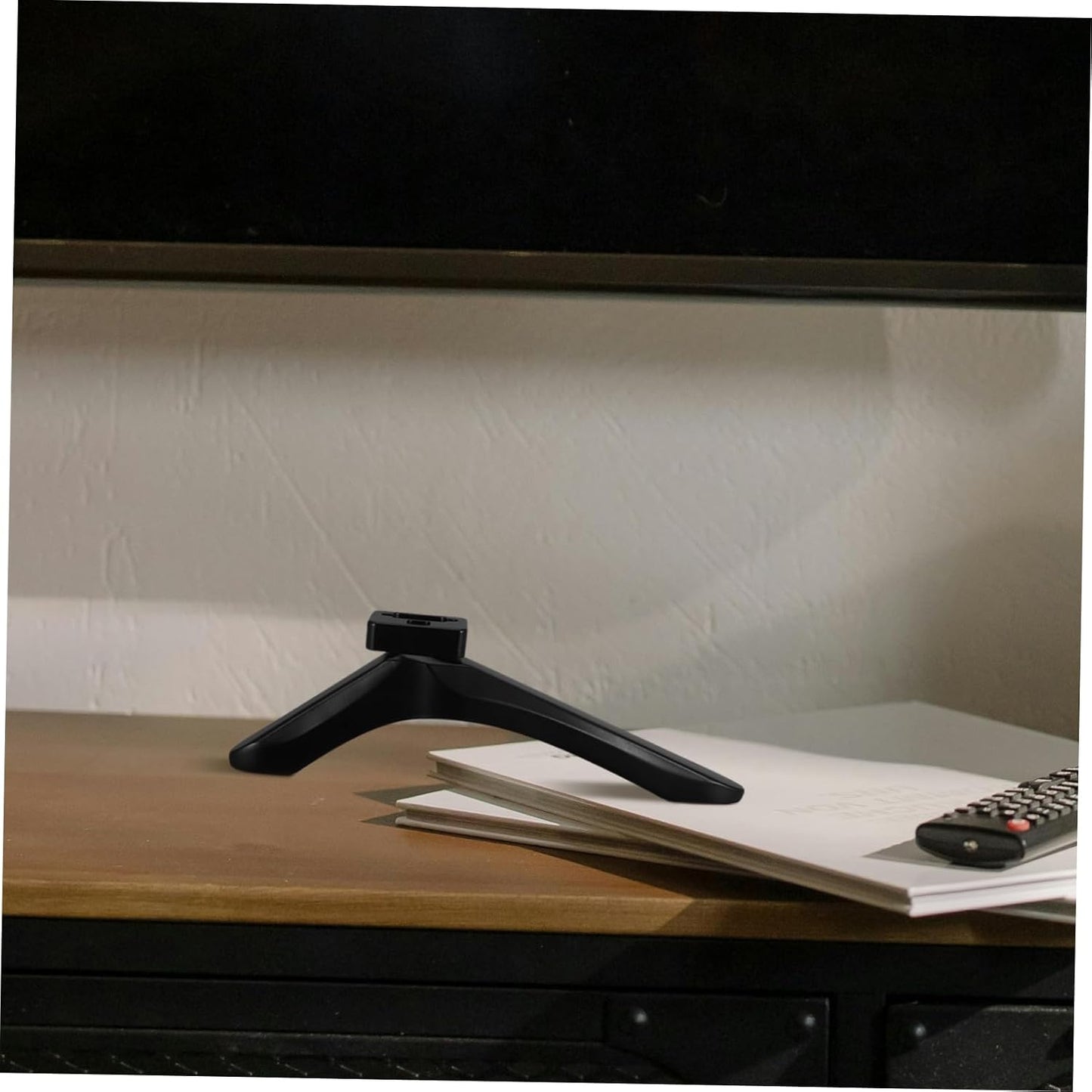 Mobestech 1pair Adjustable Tv Stand Base Legs Tabletop Pedestal Bracket for Various Monitor Easy to Install
