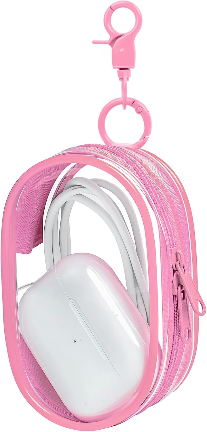 1|2|4 Pack 1Pack) Linsaner Storage Bag for Organizing Data Cables, Earphone, Chargers, Keys, Change, Blind Box Doll