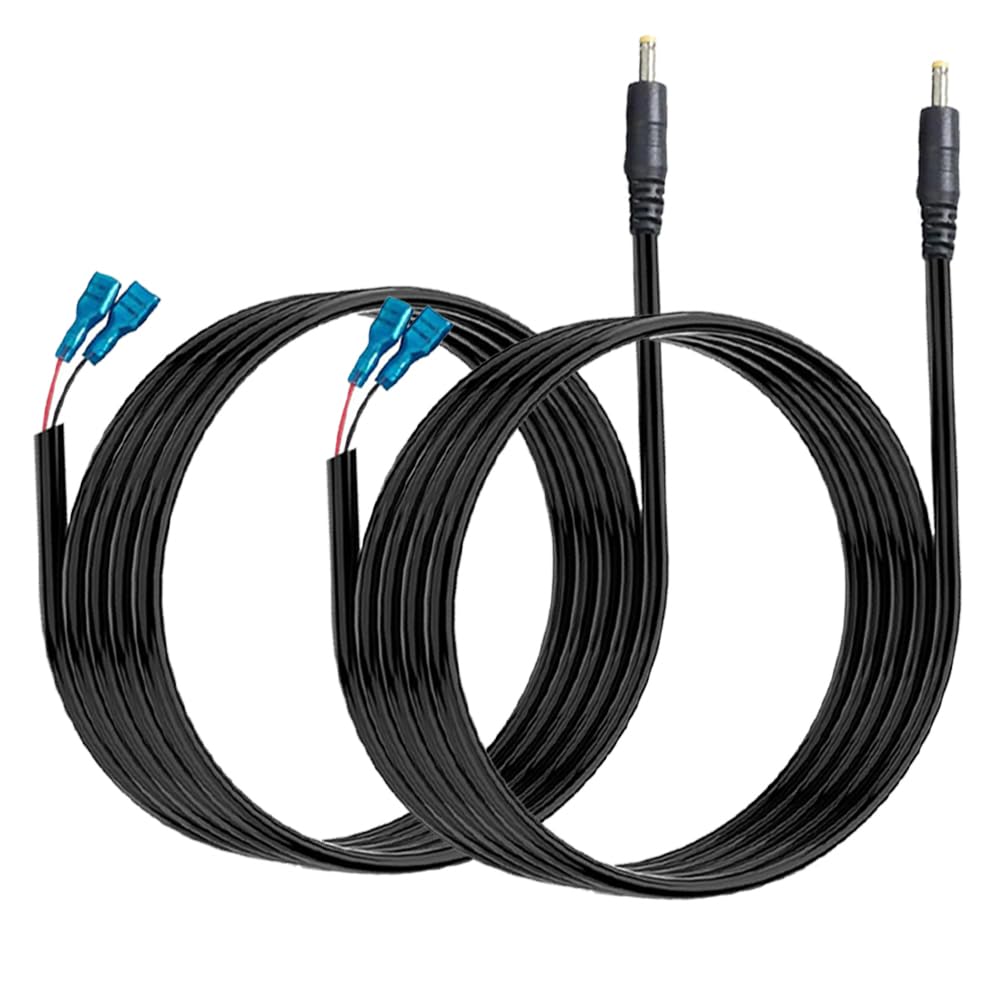 2 Cord,5.5x2.1mm Camera,5.5x2.1mm PCS Trail Camera Power DC External Power Cable Compatible with Spypoint,Stealth
