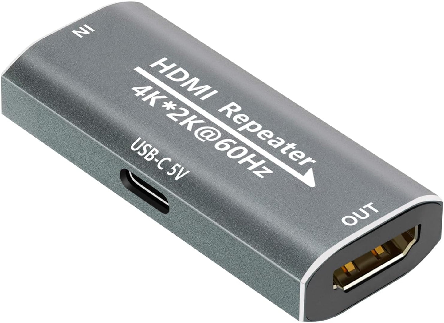 Sitechylor 4K 60Hz 2.0 TV/Laptop/PS4/DVD, HDMI Repeater hdmi Signal Booster Amplifier Extender with Power Required