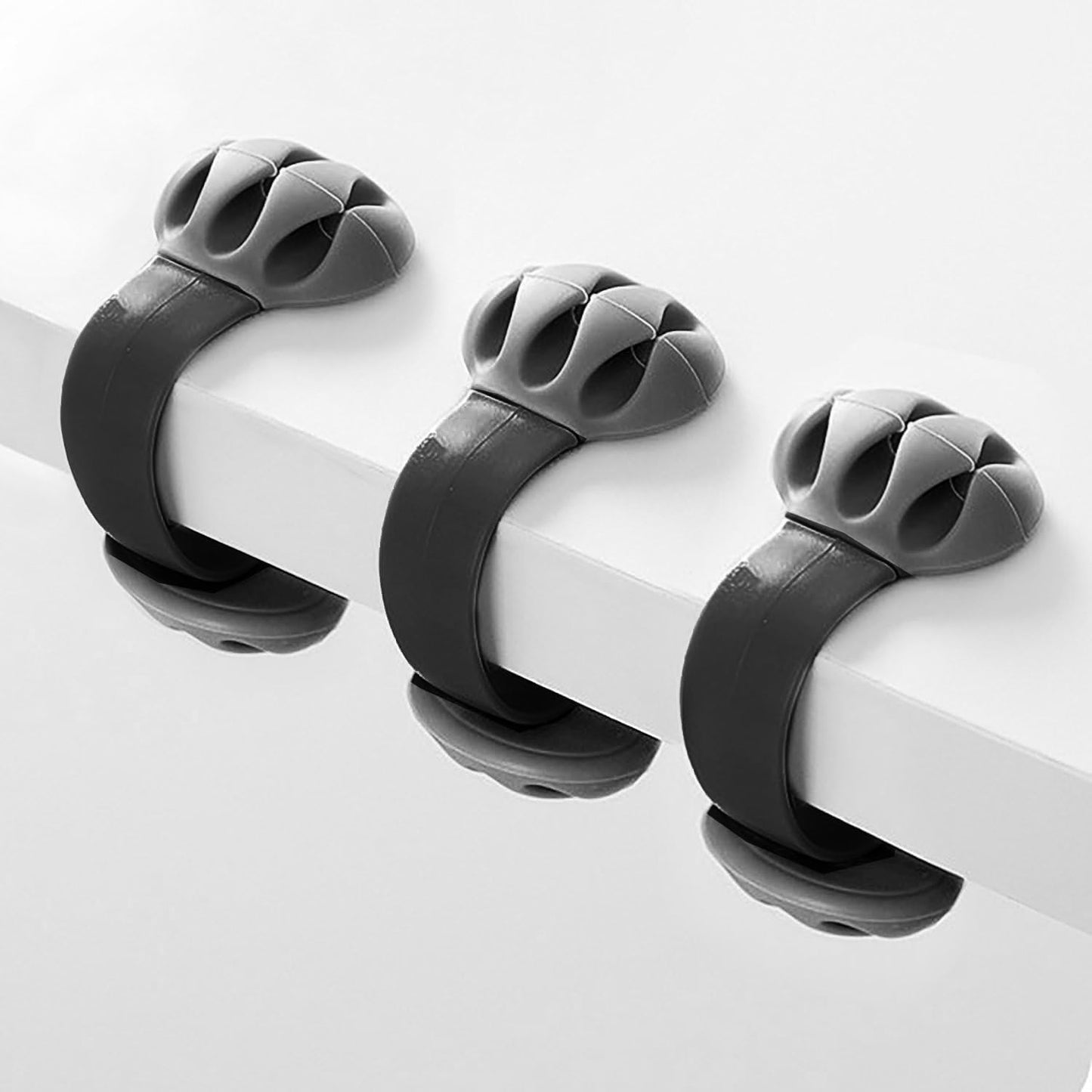 Jiulory -3 Packs Cable Holder - Cord Organizer - Cable Management Clips - Wire Holder System Multipurpose Cable Clips