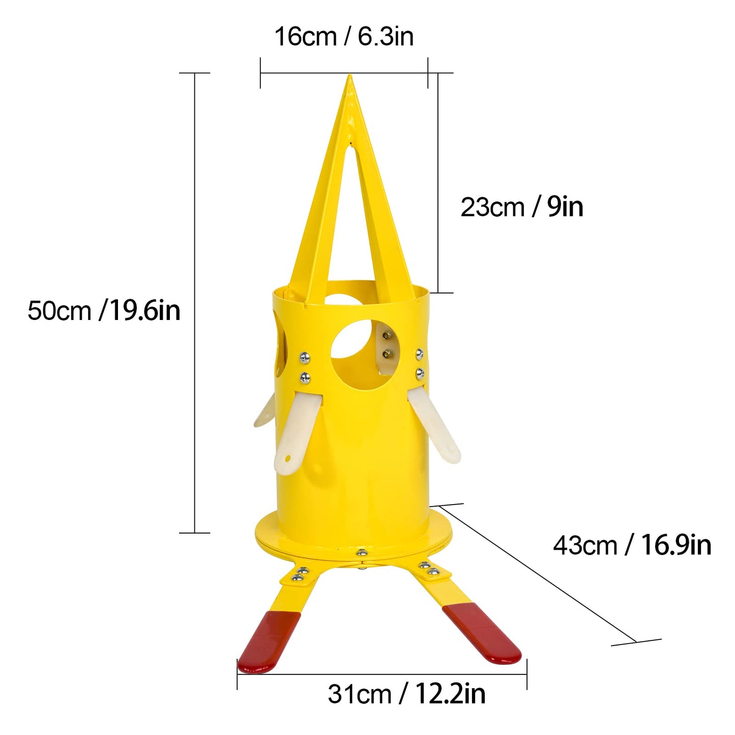 Big Bag Dispenser Bulk Bag Unloader Big bag animal feed unloader for warehouse farm home use Construction Industry (Yellow)