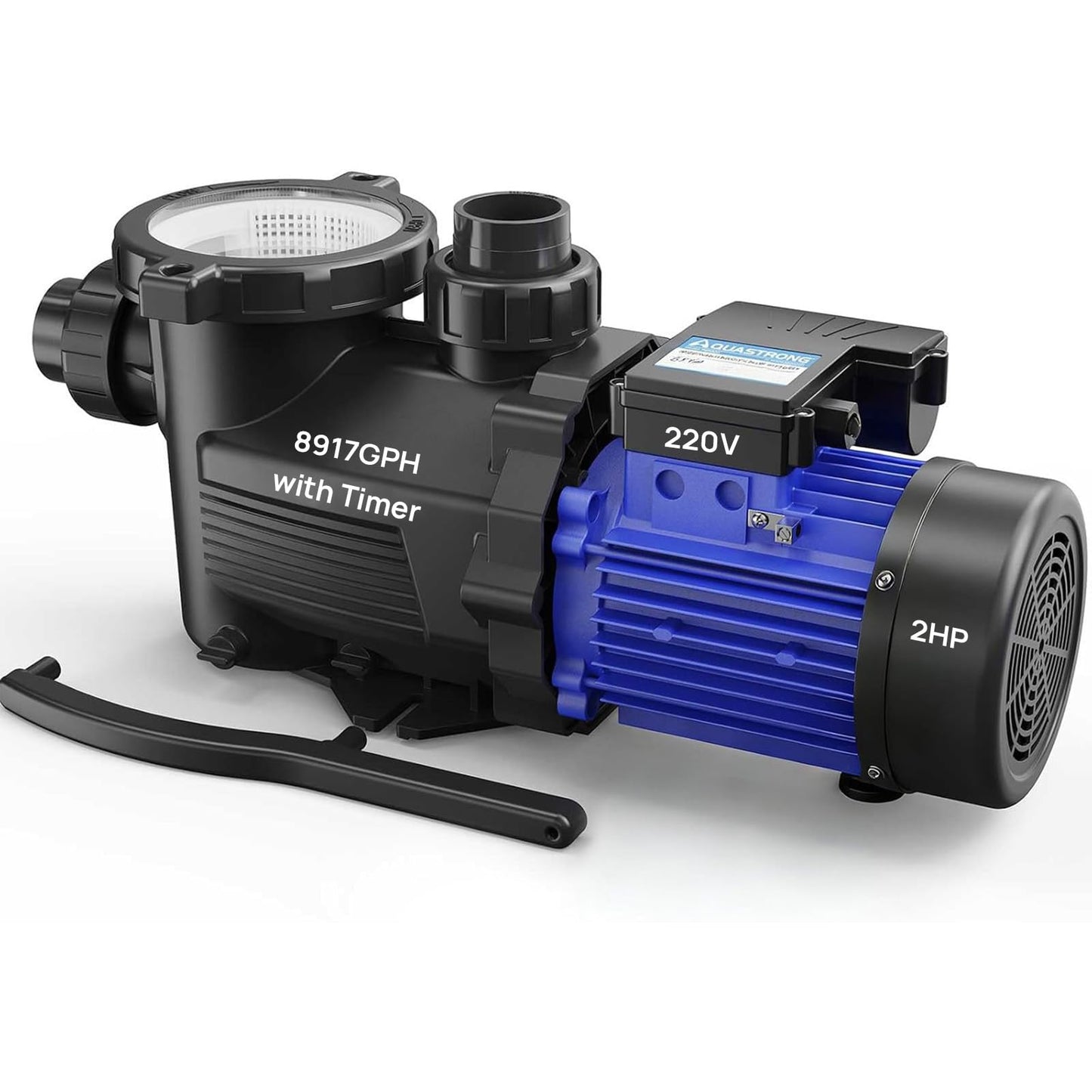 Aquastrong In/Above Ground Pool Pump High Flow Self Primming Swimming Pool Pump,Satin Black