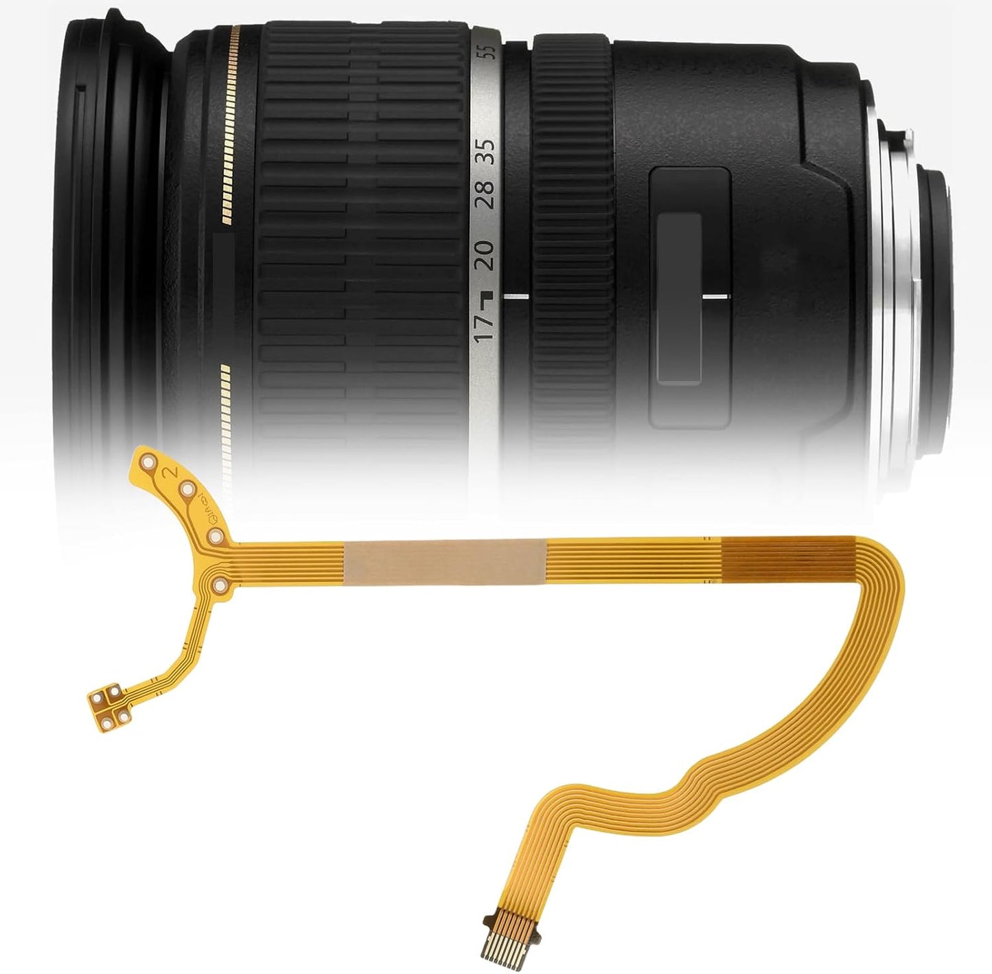 Be In Your Mind 2pcs 17-85mm f/4-5.6 Lens Aperture Flex Ribbon Replacement Cable Compatible with Canon EF-S