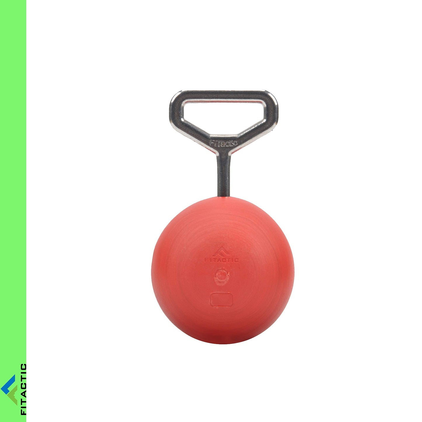 FITactic 3 Inches Rock Climbing Solid Training Cannonball Bomb Power Pull Up Ball Hold Grips for Straps for Finger, Forearm, Biceps, Back Muscles, Sports, Race (2 Balls, Red 3")