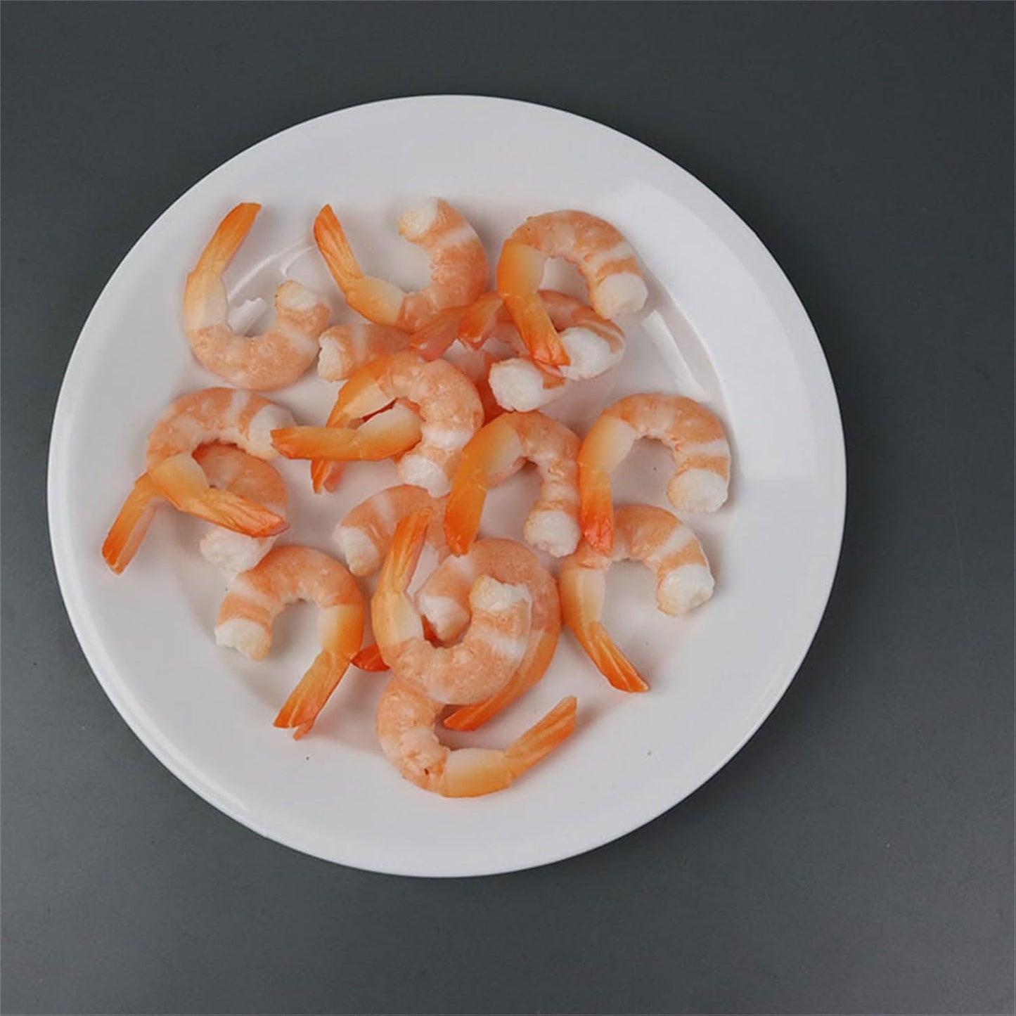 YUGSHNKFC 4PCS Fake Shrimp Simulation Food Model Highly Photo Tool PVC Food Toy