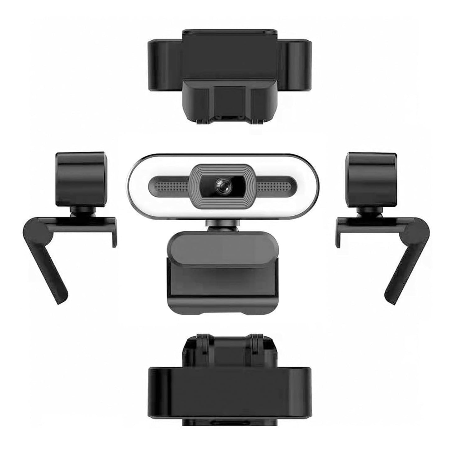 4K Diydeg Webcam for PC, Auto Beauty Camera with Microphone, Cover, Super Bright Fill Light, USB Computer Web Camera