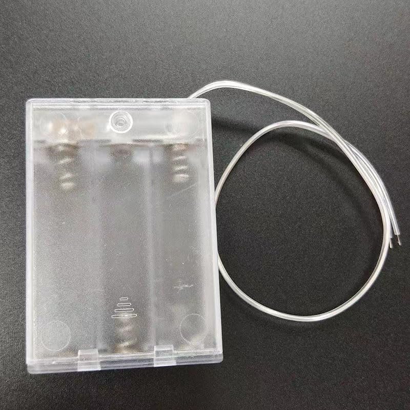 BKAEIMSTWR 3 Screws,3 1.5V x AA LED String Battery Holder and x AA Battery Holder and Switch for LED String Light