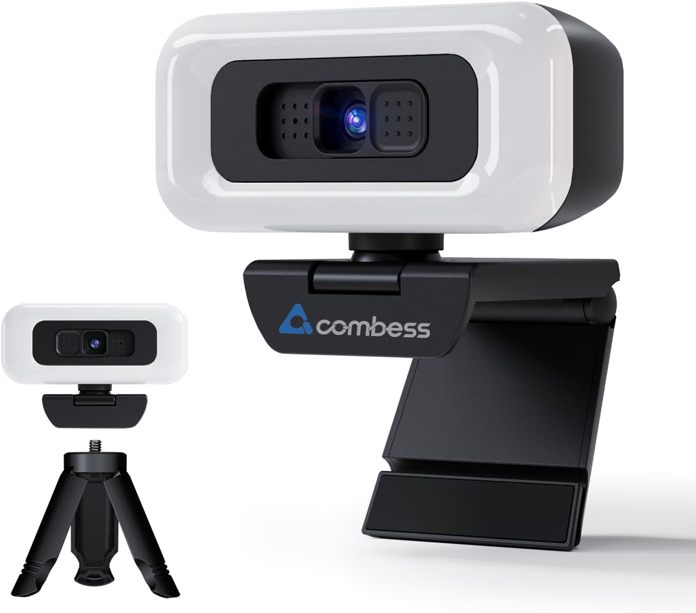 Combess 1080P, Webcam for PC - PC Camera Webcam Desktop Computer Web cam with Privacy Shutter and Tripod Autofocus
