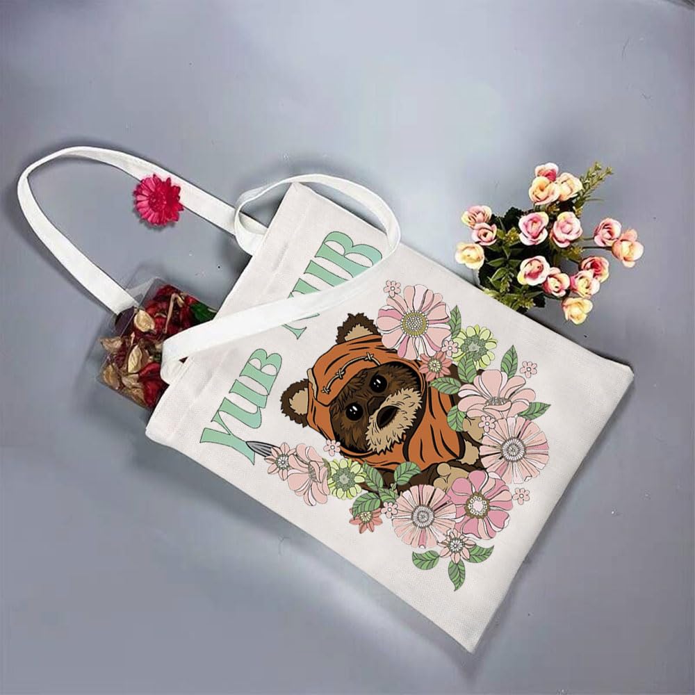 TGBJE Movie Merchandise Raccoon Quote Tote Bag Ranger Inspired Gift Cartoon Character Handle Bag