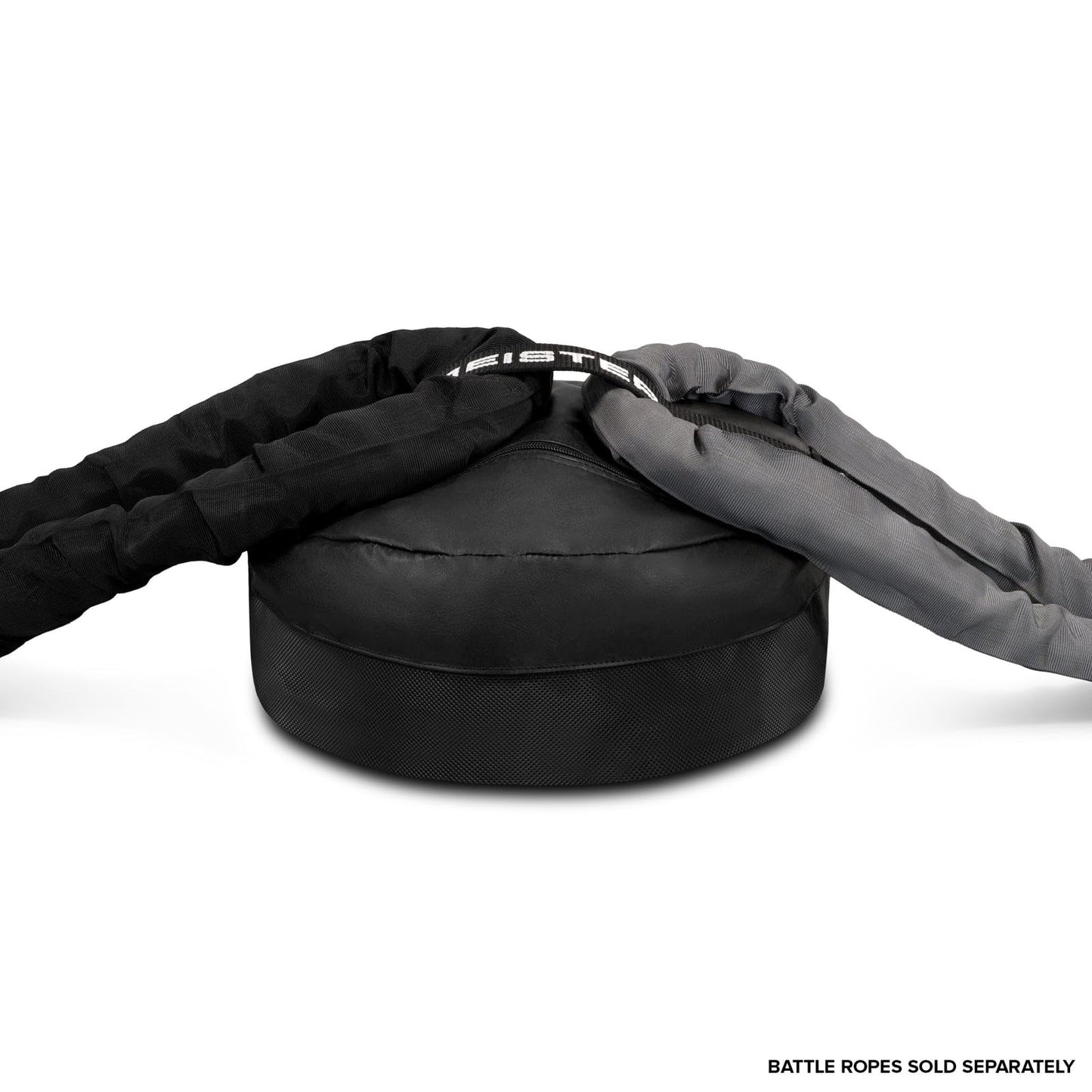 Meister Portable Battle Rope Anchor - Sand-Weighted Base for Rope & Fitness Training - Black