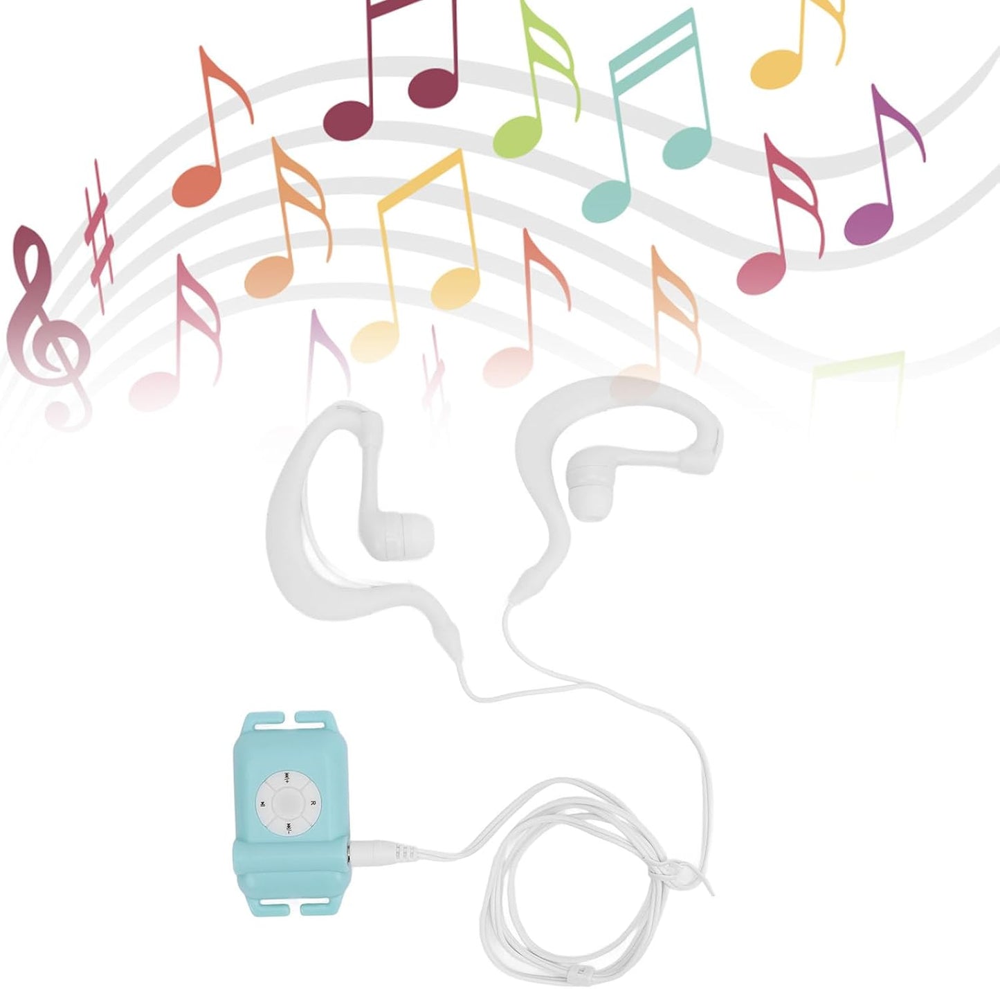 Zopsc MP3 8GB, Swimming MP3 Player with Headphones, Waterproof, for and Running, Supports and WMA Music Playback
