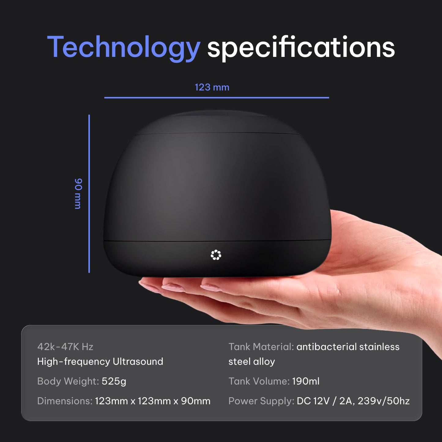 Zima Dental Pod PRO: New Ultrasonic Retainer Cleaner Machine. Market-Leading, Best Aligner Cleaner, Nightguard Cleaner, Mouthguard Cleaner, Denture Cleaner, Ultrasonic Cleaner for Oral Dental Care