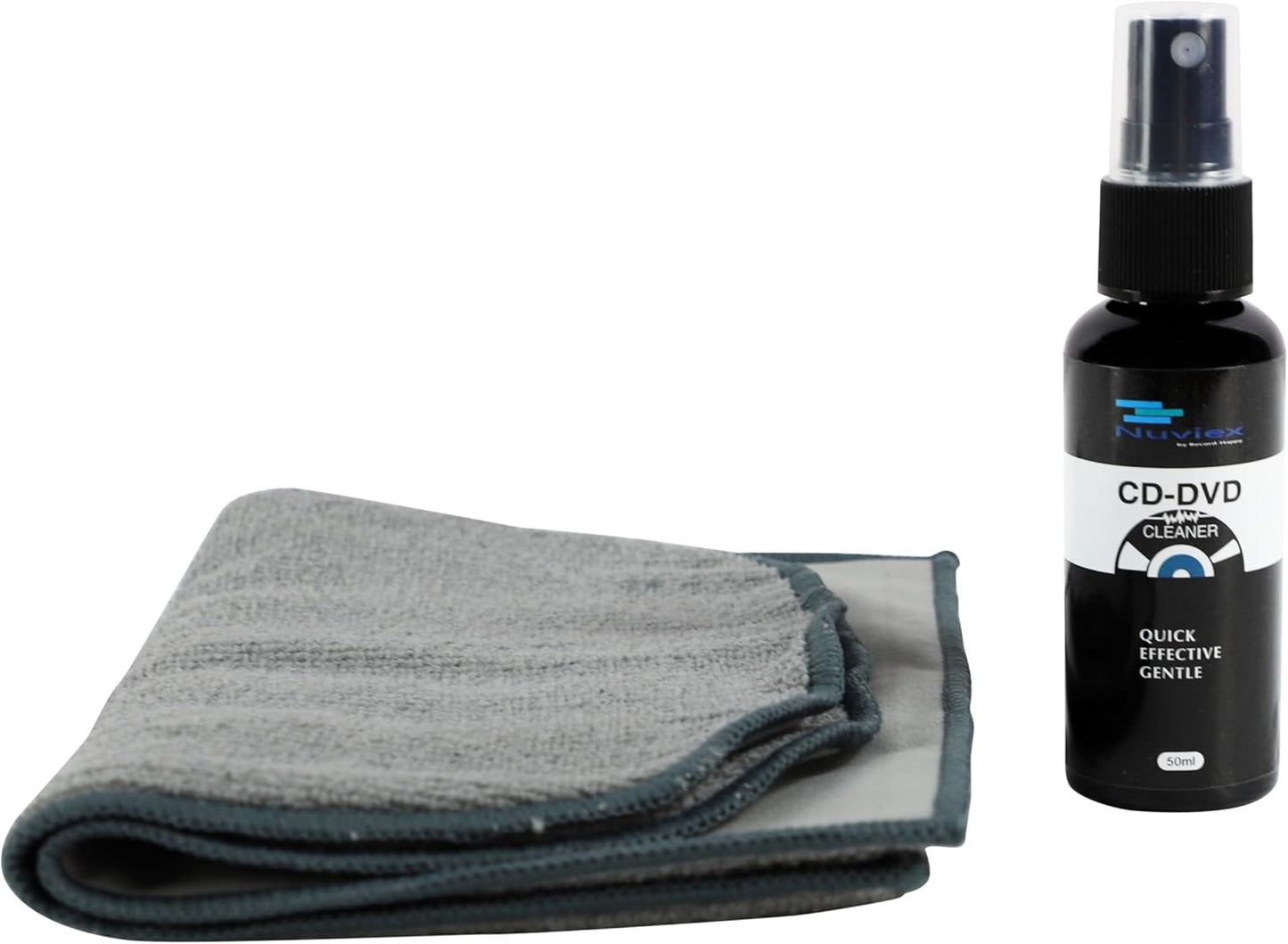 Set Premium CD Cleaner Cloth Kit - Compact Disc CD-DVD Cleaning Fluid and Microfiber Towel Anti-Static Glove