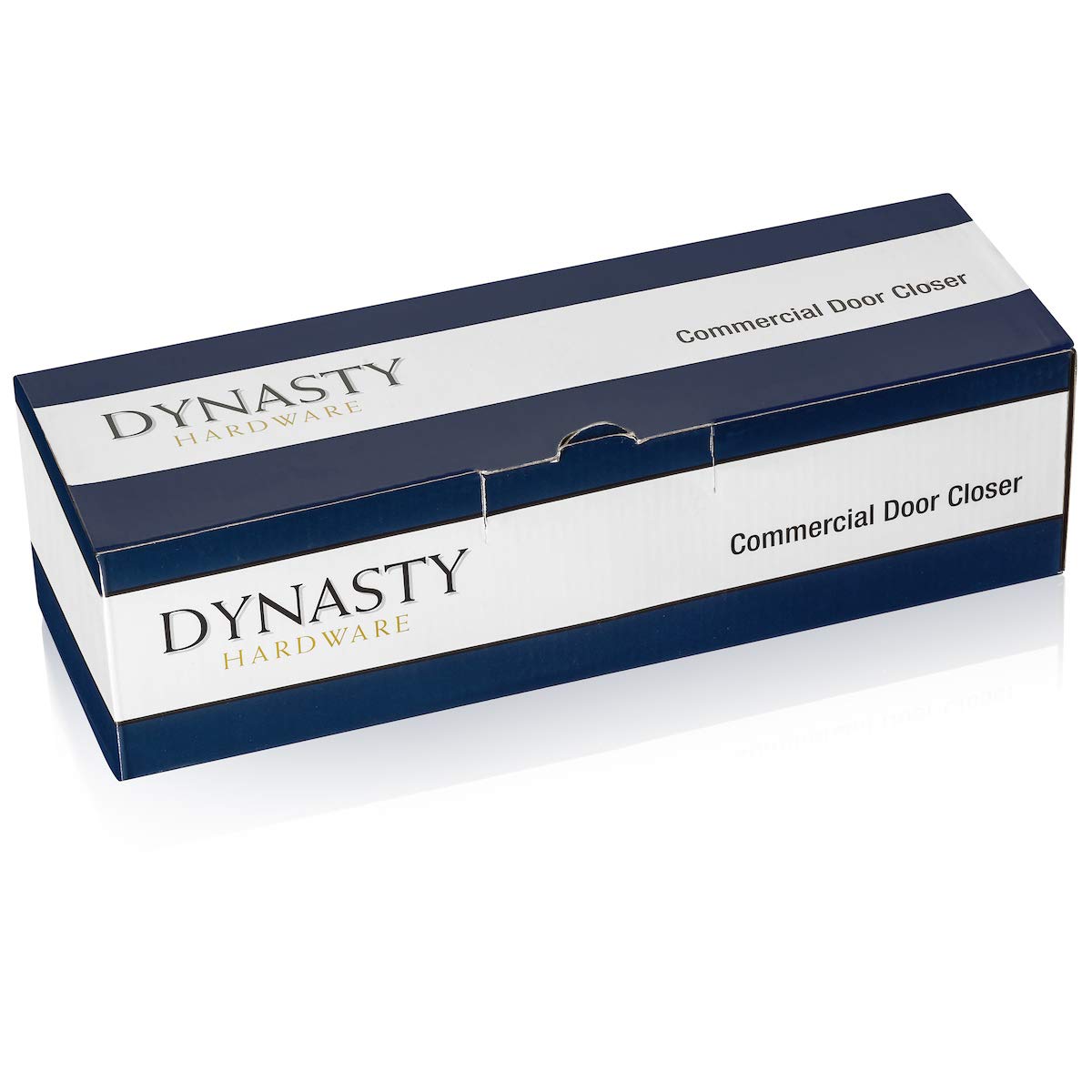 Dynasty Hardware Door Closer, Commercial Hydraulic Closer, Self-Closing, Spring Size 4, Surface Mount, Sprayed Aluminum, Series 4000