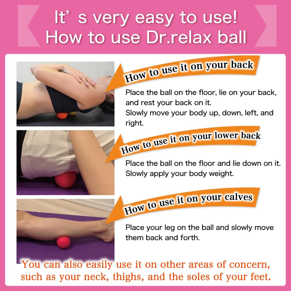 Massage Lacrosse Balls for Myofascial Release, Trigger Point Therapy,Manual Massage Balls, Muscle Knots, and Yoga Deep Tissue Massage. Set of 2 Firm Balls (Dusty Pink and Pink Beige)