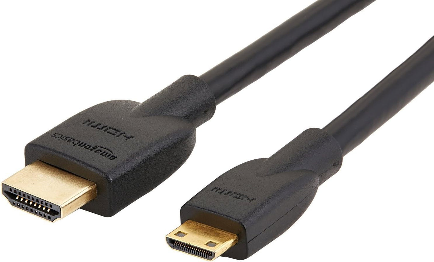4K 1.8 Amazon Basics High Speed Mini HDMI to HDMI Cable for Camcorder, Video, m, Black