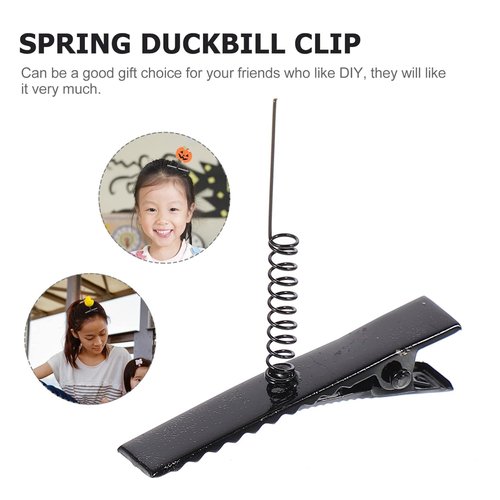 Abaodam Duck Bill Clips - 100 Pcs Spring Metal Hair Clips for DIY Crafts | Perfect for Holidays