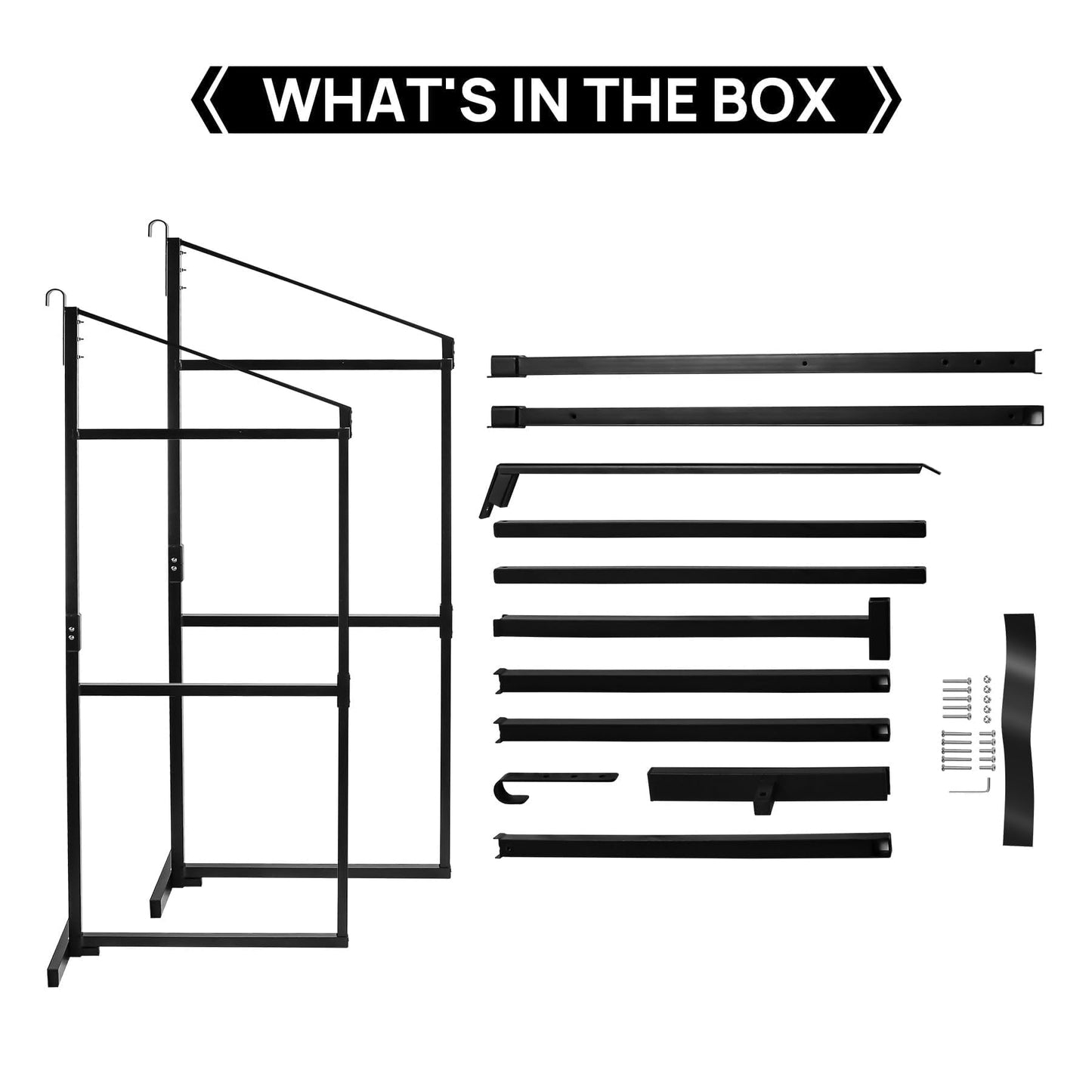 AELIVET 4 Pack Shipping Container Shelving Bracket with 60.5" H X 22.3" W, 3 Tiers Shipping Container Shelves-Bracket Rack with 1100 lbs Capacity - D-Ring Mount forHeavy Duty Cargo Shelves Rack