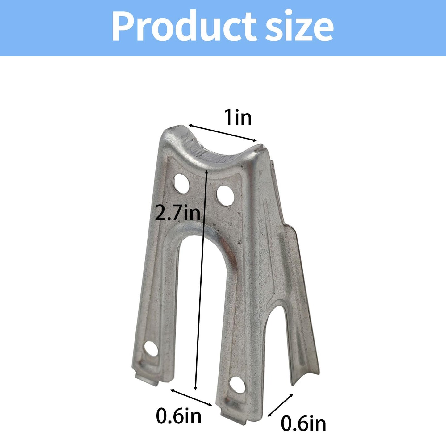 Metal Rebar Support Chairs，Heavy Duty Galvanized Rebar Chairs 2.7inch (50 Pack)