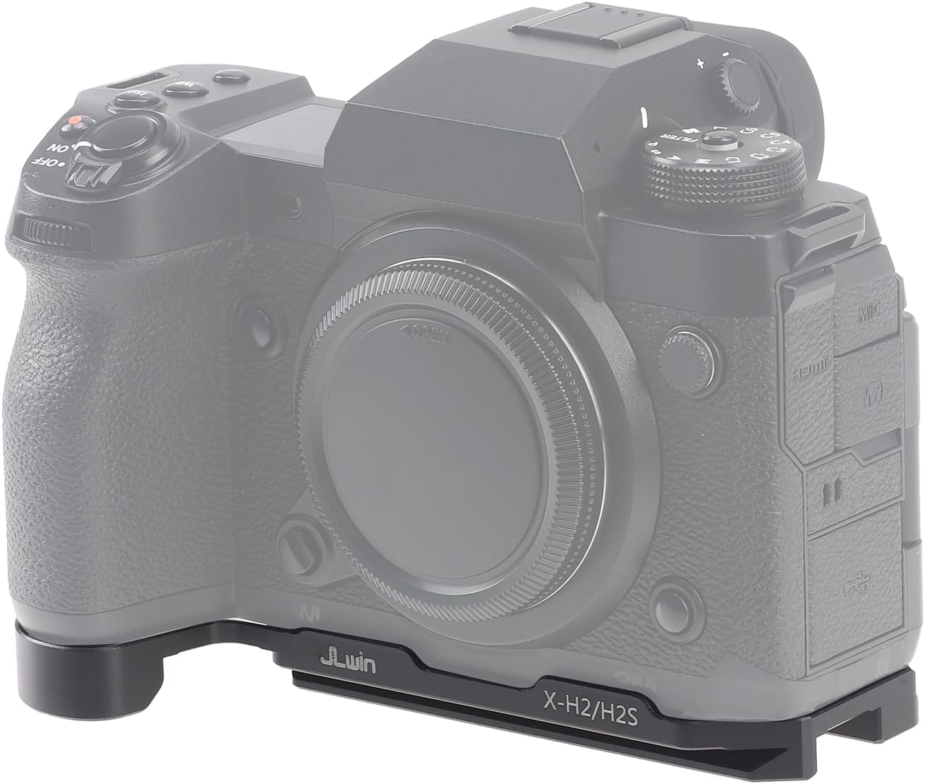 FocusFoto X-H2/X-H2S Quick Release Baseplate QR Plate Mount for Fujifilm Fuji Mirrorless Camera, Compatible