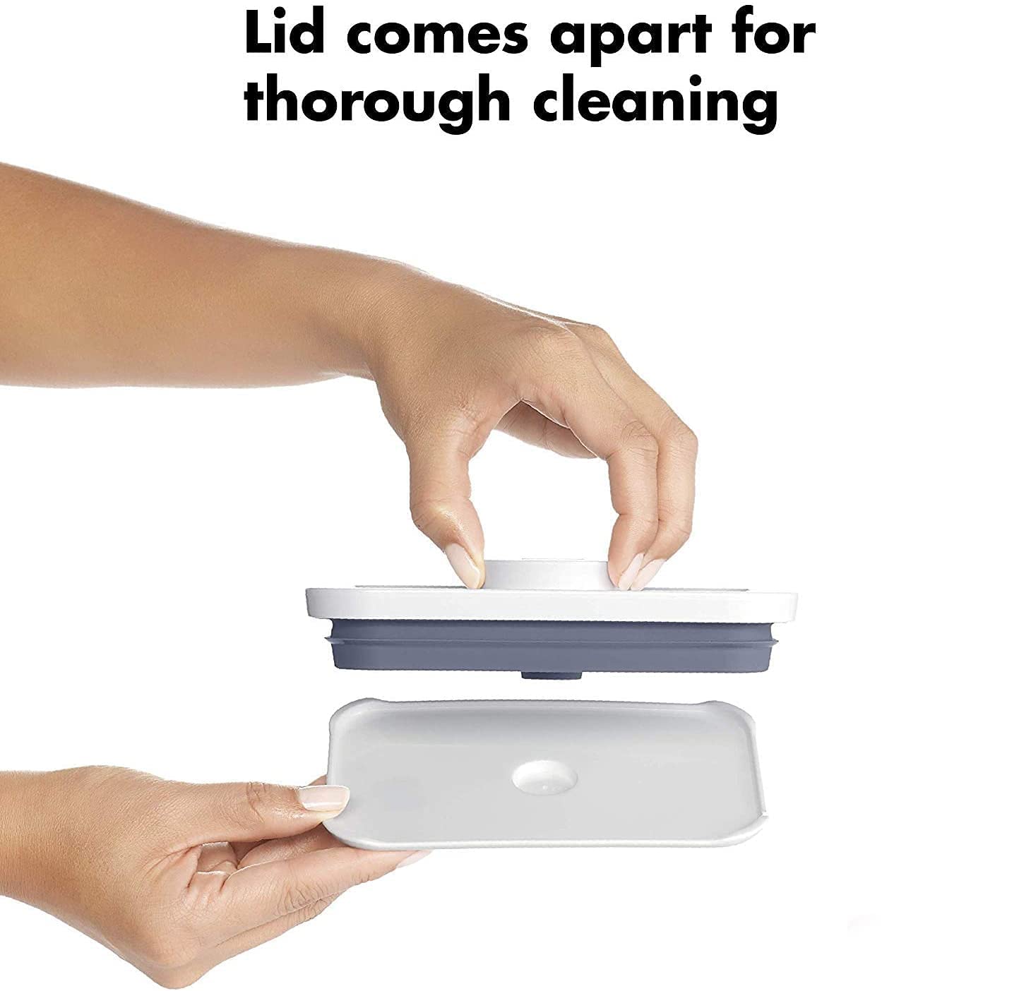 OXO Good Grips POP Container - Airtight Food Storage - 3.7 Qt Rectangle (Set of 4) for Cereal and More