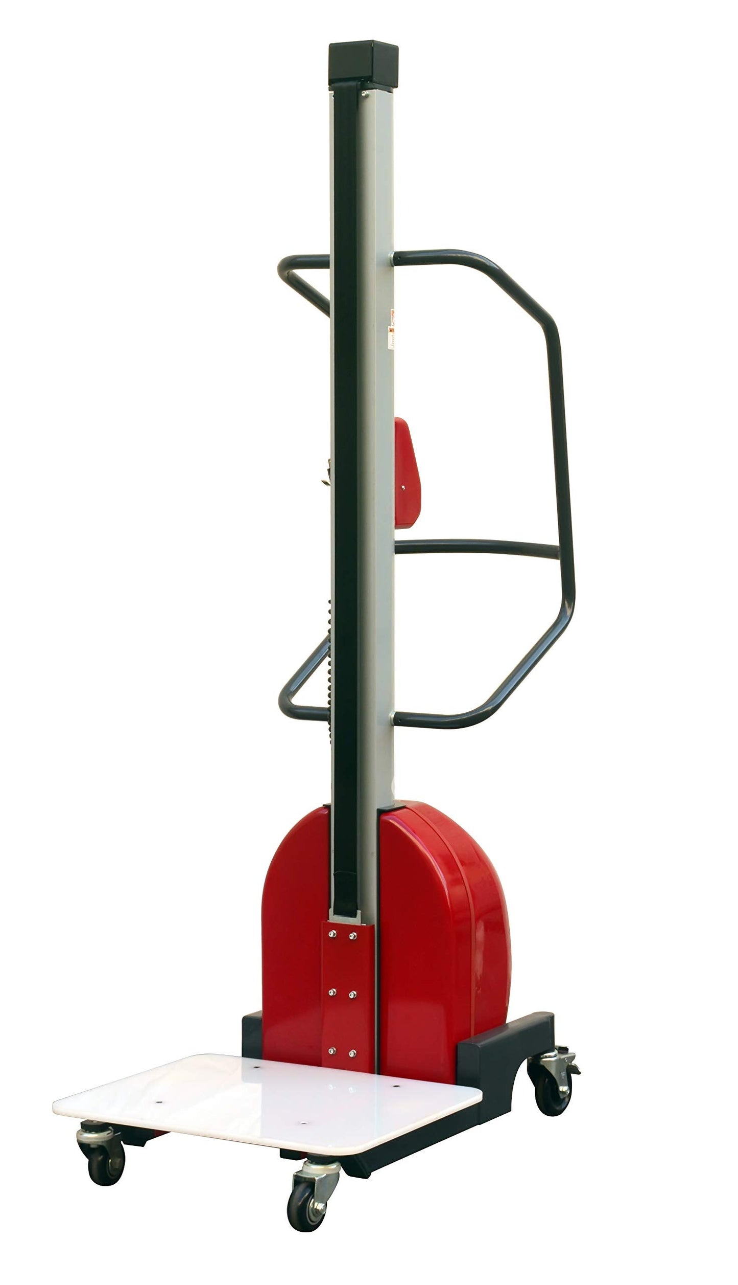 Electric Lift Work Positioner Truck, 330 lbs Capacity, 59" Lift Height, Belt Pulling System, Steel, Lightweight, Quiet and Easily Maneuverable (330lb 59" Raised Platform Height)