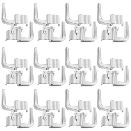 HASMX Cord Handle Hook Set for Eureka Sanitaire 53574 Upright Vacuum, Vacuum Cord Clip Beige (12-Pack)