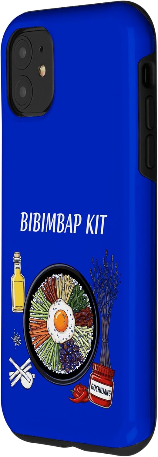 Cultural Food Kits for Asian Food Cultures T-Shirt 11 Bibimbap Kit Food Korean Cuisine Culinary Art Case for iPhone