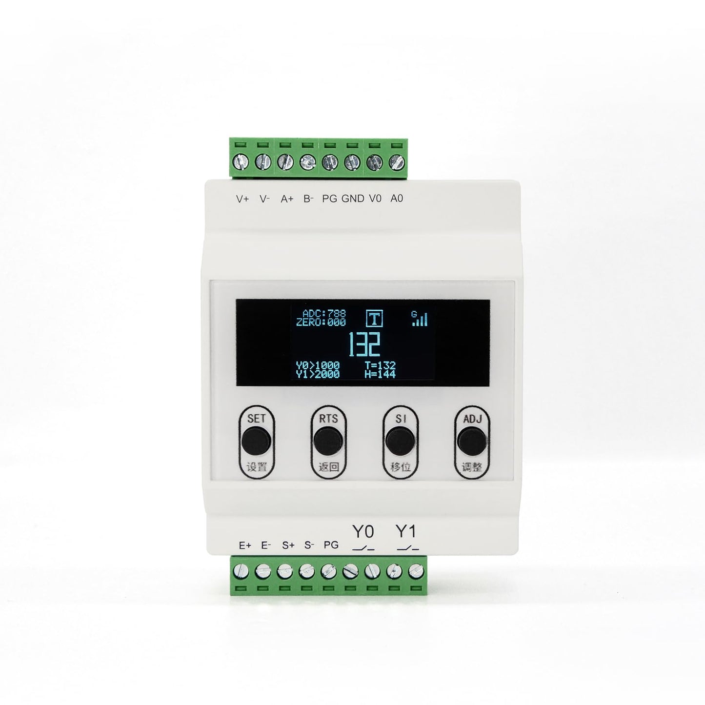 Load Cell Sensor withTransmitter Amplifier Display,Test Compression Force Weight Pressure Sensor Output 0-5V 0-10V 4-20mA (2T with Amplifier)