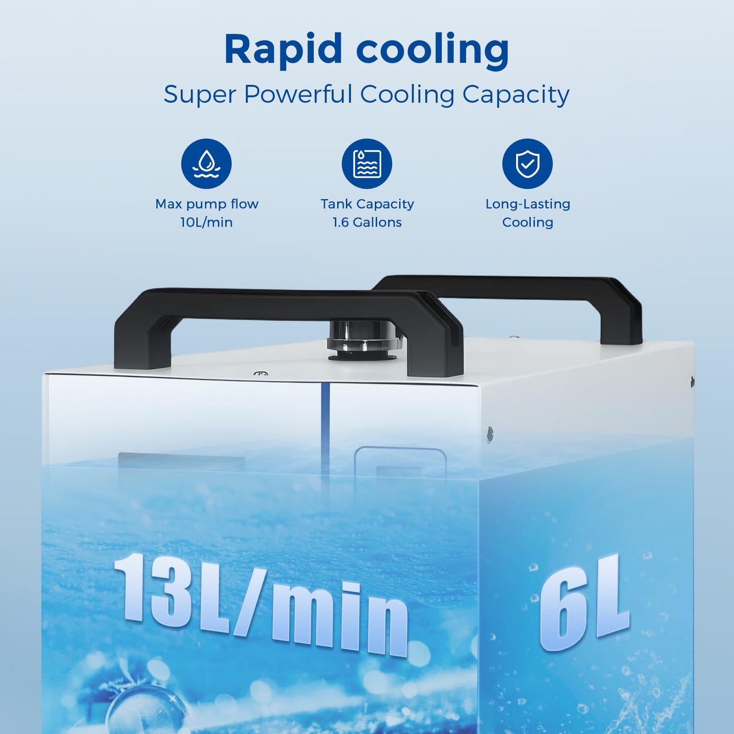 Cloudray Water Chiller CW-5200 6L for CO2 Laser Engraver & Cutting, Cold Plunge Chiller, Laser Chiller, Industrial Water Cooler