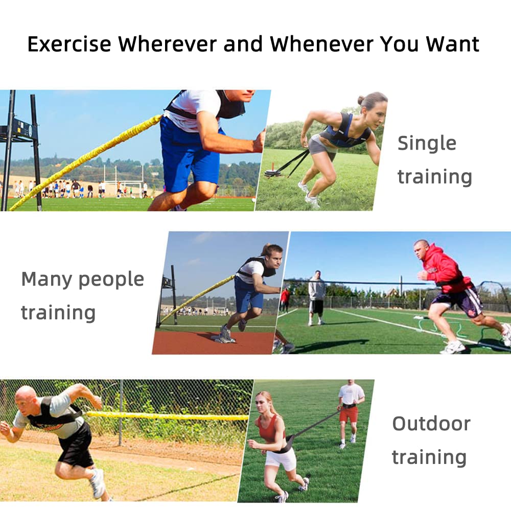 Resistance Explosive Training Rope Force Improve Power, Agility, Strength Track and Field Football Basketball Volleyball Multi-Directional Physical Equipment