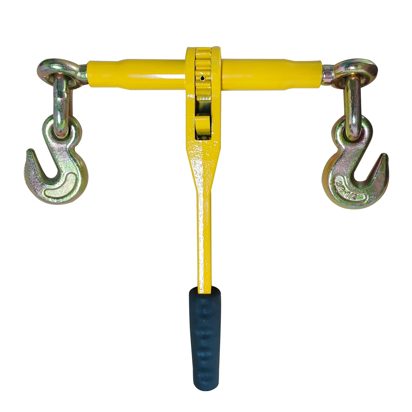 Ratchet Chain Binders,Heavy Duty Load Binders with Grab Hooks,9200 LBS Secure Working Load,Tie Downs for Grade 70-80 Transport Chain,for Towing,Hauling,Flatbed Trailers,3/8''-1/2", 4 Pack