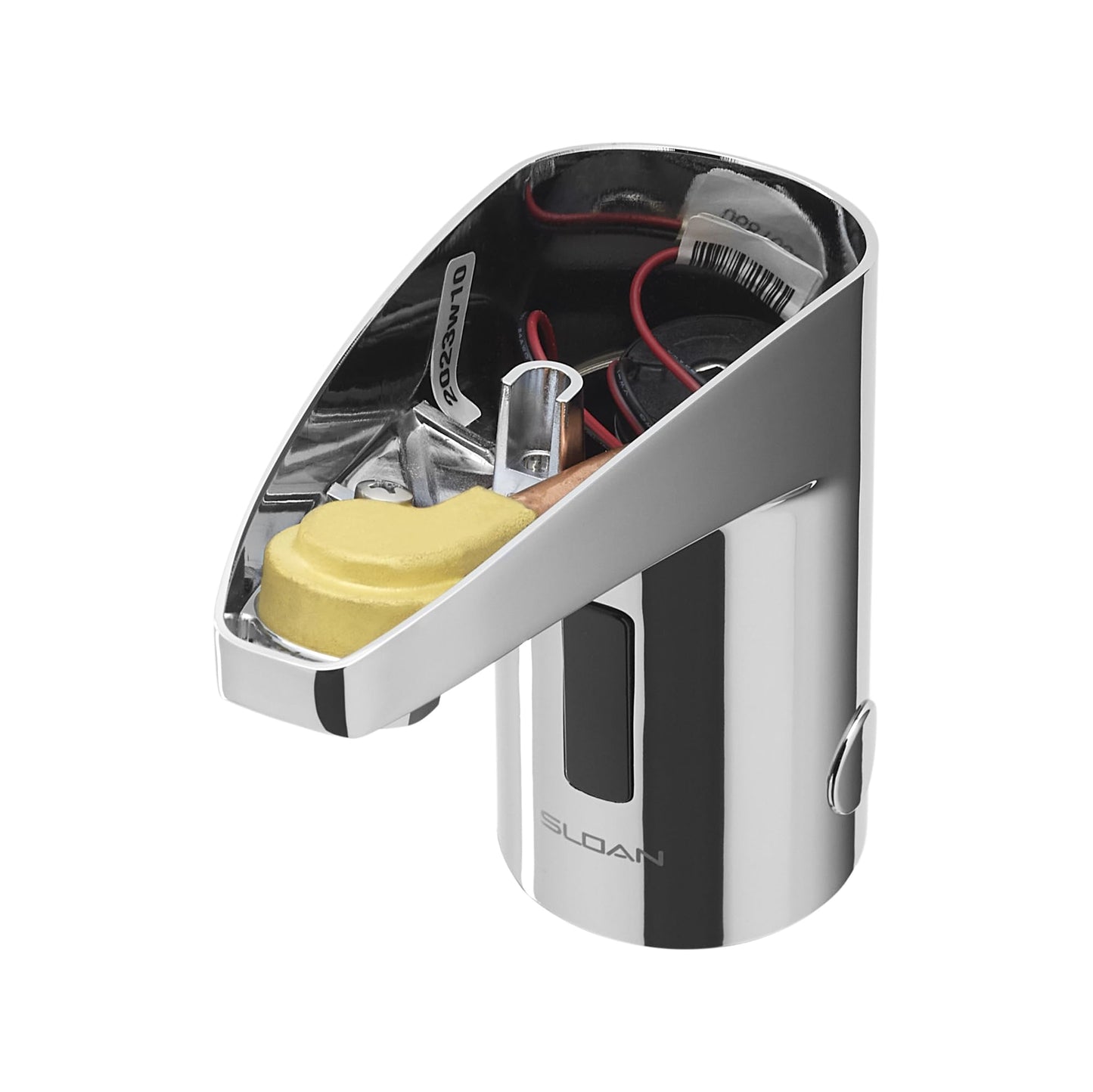 Sloan Optima EAF-350 Sensor Activated Touch-Free Faucet, Commercial Grade with Mounting Hardware - 0.5GPM Battery-Powered Deck-Mounted Mid Body, Polished Chrome Finish, 3335110
